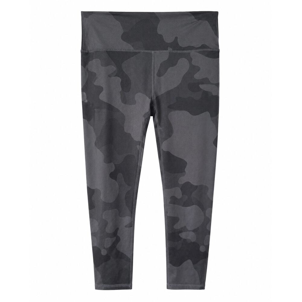 Alo Yoga Airbrush Capri Leggings Women’s Size Not Marked Black Camo Pilatescore